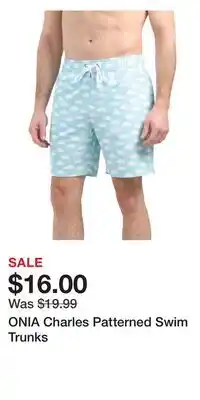 TJ Maxx ONIA Charles Patterned Swim Trunks offer