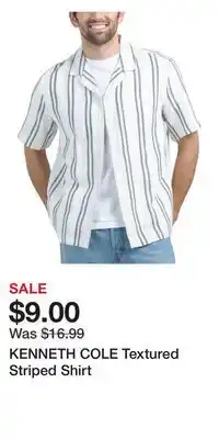 TJ Maxx KENNETH COLE Textured Striped Shirt offer