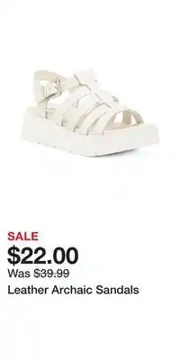TJ Maxx Leather Archaic Sandals offer