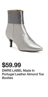 TJ Maxx DWRS LABEL Made In Portugal Leather Almond Toe Booties offer