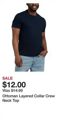 TJ Maxx Ottoman Layered Collar Crew Neck Top offer