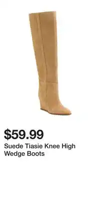 TJ Maxx Suede Tiasie Knee High Wedge Boots offer