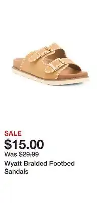 TJ Maxx Wyatt Braided Footbed Sandals offer