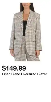 TJ Maxx Linen Blend Oversized Blazer offer