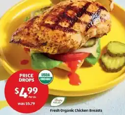 Aldi Fresh Organic Chicken Breasts offer