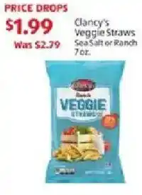 Aldi Clancy's Veggie Straws Sea Salt or Ranch offer
