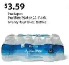 Aldi PurAqua Purified Water offer