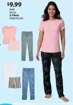 Aldi Serra 3-Piece Pajama Set offer