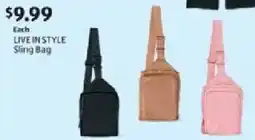 Aldi Live in style sling bag offer