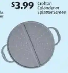 Aldi Crofton Colander or Splatter Screen offer