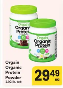 ACME Orgain Organic Protein Powder offer