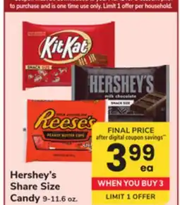 ACME Hershey's Share Size Candy offer