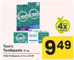 ACME Tom's Toothpaste 4 oz offer