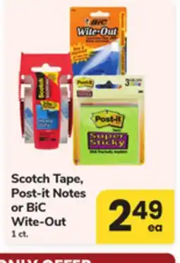 ACME Scotch Tape, Post-it Notes or BiC Wite-Out offer