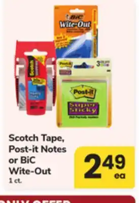 ACME Scotch Tape, Post-it Notes or BiC Wite-Out offer