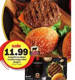 Meijer Frederik's by Meijer Certified Angus Beef Burgers offer