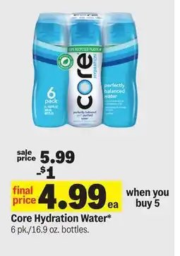 Meijer Core Hydration Water offer