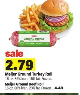 Meijer Meijer Ground Turkey Roll offer