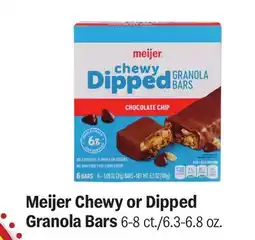 Meijer Meijer Chewy or Dipped Granola Bars offer
