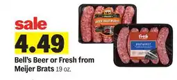 Meijer Bell's Beer or Fresh from Meijer Brats offer