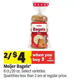 Meijer Meijer Bagels offer