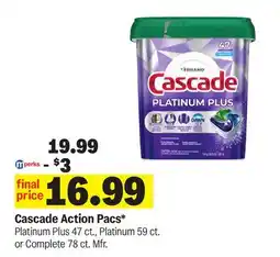 Meijer Cascade Action Pacs offer