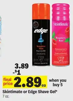 Meijer Skintimate or Edge Shave Gel offer