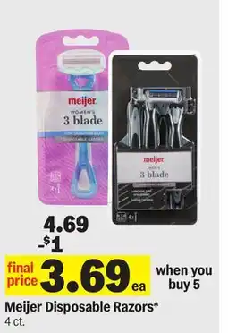 Meijer Meijer Disposable Razors offer