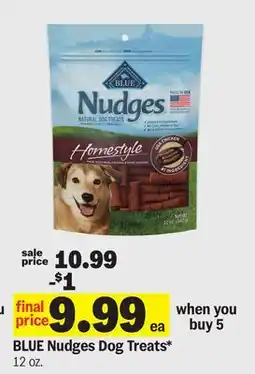 Meijer BLUE Nudges Dog Treats offer