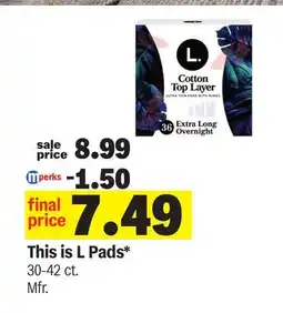Meijer This is L Pads offer