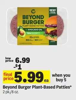 Meijer Beyond Burger Plant-Based Patties offer