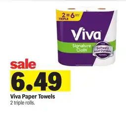 Meijer Viva Paper Towels offer