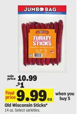 Meijer Old Wisconsin Sticks offer