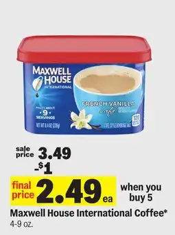 Meijer Maxwell House International Coffee offer