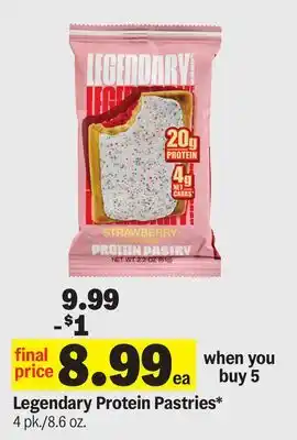 Meijer Legendary Protein Pastries offer