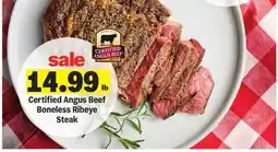 Meijer Certified Angus Beef Boneless Ribeye Steak offer