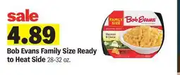 Meijer Bob Evans Family Size Ready to Heat Side offer