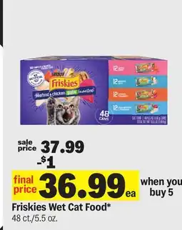 Meijer Friskies Wet Cat Food offer