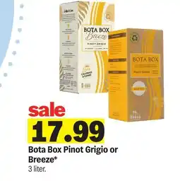 Meijer Bota Box Pinot Grigio or Breeze offer