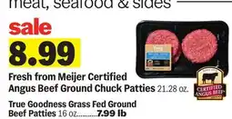 Meijer Fresh from Meijer Certified Angus Beef Ground Chuck Patties offer