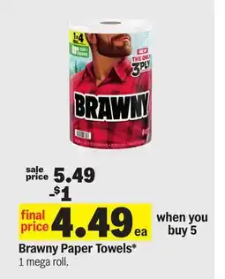 Meijer Brawny Paper Towels offer