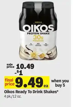 Meijer Oikos Ready To Drink Shakes offer
