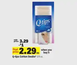 Meijer Q-tips Cotton Swabs offer