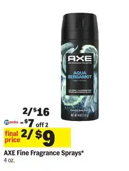 Meijer AXE Fine Fragrance Sprays offer