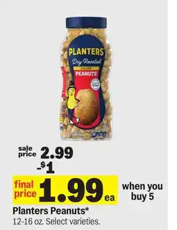 Meijer Planters Peanuts offer