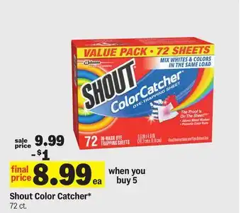 Meijer Shout Color Catcher offer