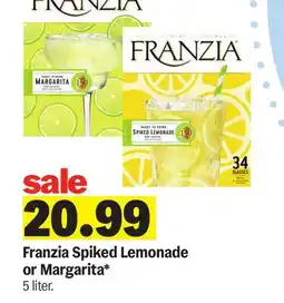 Meijer Franzia Spiked Lemonade or Margarita offer