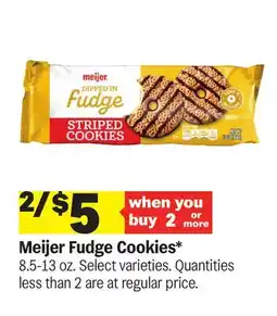 Meijer Meijer Fudge Cookies offer