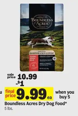 Meijer Boundless Acres Dry Dog Food offer
