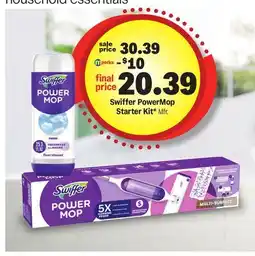 Meijer Swiffer PowerMop Starter Kit offer